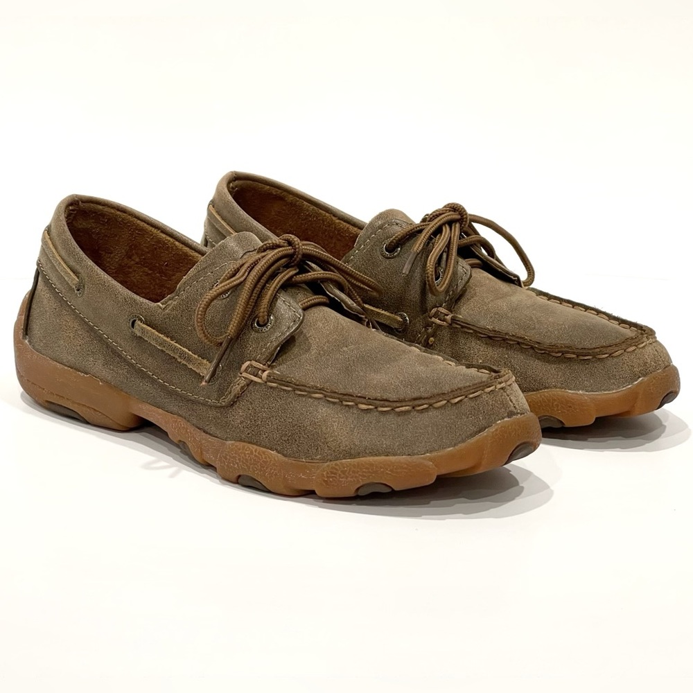 Twisted X Women’s Bomber Brown Boat Shoes